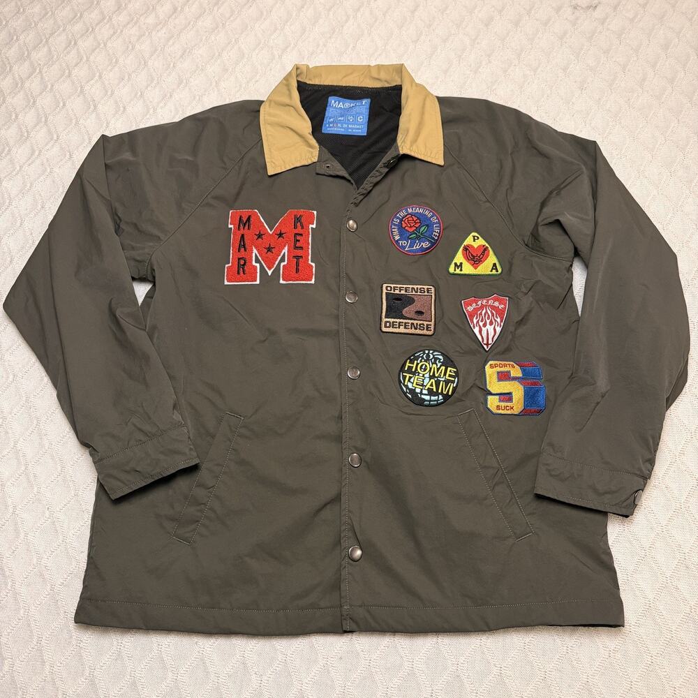 Men's Market designer summer league Coaches Jacket Size Large coaches